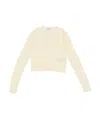 Jil Sander Crew Neck Sweater In White