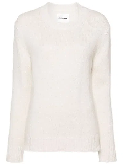 Jil Sander Crew-neck Jumper In White