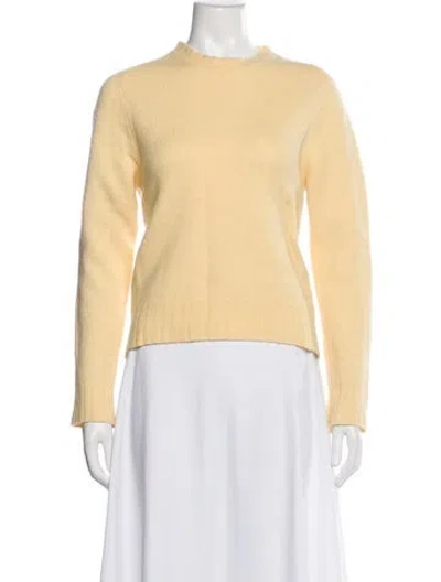 Pre-owned Jil Sander Crew Neck Sweater In Yellow