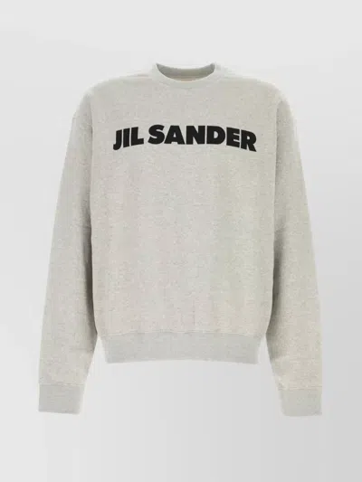 JIL SANDER CREW NECK SWEATSHIRT COTTON