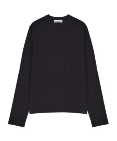 Jil Sander Crew Neck T-shirt In Blue