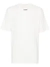 Jil Sander Crew Neck Graphic Print T-shirt Short Sleeves In White