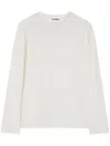 Jil Sander Crew Neck Long-sleeved T-shirt In White