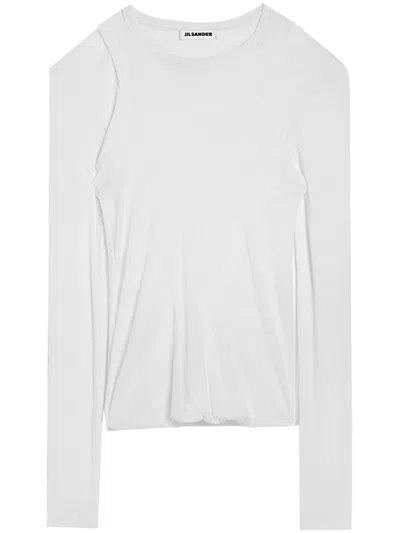 Jil Sander Crew-neck T-shirt In White