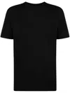 Jil Sander Crew Neck T-shirt Printed Text In Black