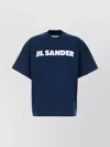 Jil Sander Crew Neck T-shirt With Short Sleeves In Blue