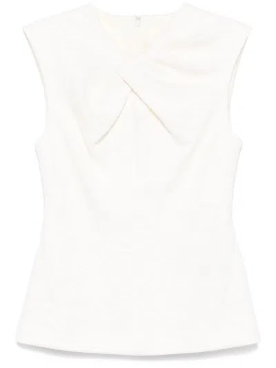 Jil Sander Crew-neck Top In Beige