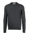 Jil Sander Crew-neck Virgin Wool Jumper In Black