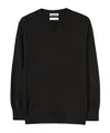 Jil Sander Crew-neck Wool Jumper In Black