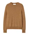 Jil Sander Crew-neck Wool Jumper In Brown
