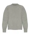 Jil Sander Ribbed Mock Neck Knitwear With Relaxed Fit In Gray