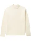 Jil Sander Crew-neck Wool Jumper In Neutrals