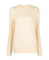 Jil Sander Crew-neck Wool Jumper In Nude