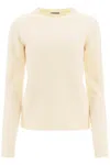 Jil Sander Ribbed-knit Cashmere Jumper In Ivory