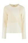 Jil Sander Crew-neck Wool Sweater In Neutral