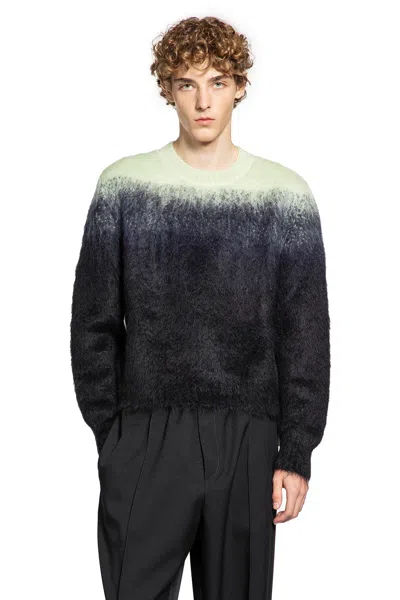 Jil Sander Crewneck Firm Knit Sweater In Multi