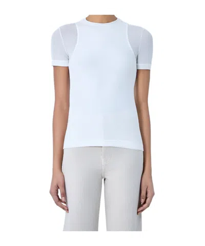 Jil Sander Crewneck Fitted T-shirt In White