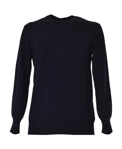 Jil Sander Crewneck Knitted Jumper In Black