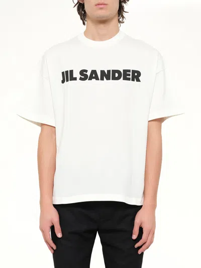 JIL SANDER CREWNECK LOGO T-SHIRT