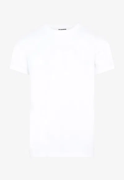 Jil Sander Crewneck Short-sleeved T-shirt In White