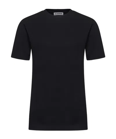 Jil Sander Crewneck Short-sleeved T-shirt In Black