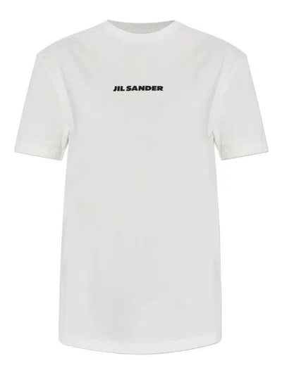 Jil Sander Crewneck Short Sleeves Classic Logo Print T-shirt