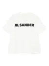 Jil Sander Crewneck Short Sleeves Classic Print T-shirt In White