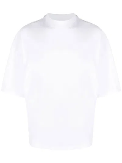 Jil Sander Crewneck Short Sleeves Classic T-shirt In White