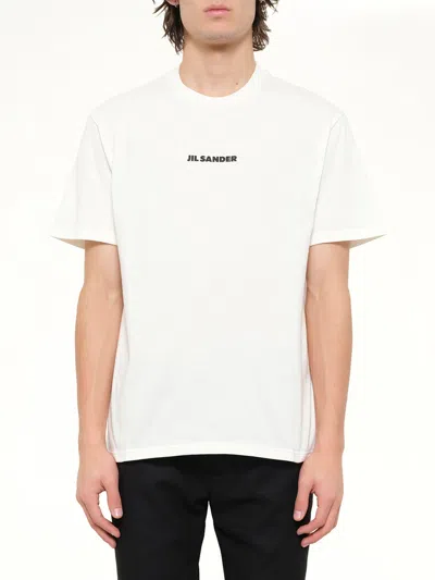 JIL SANDER CREWNECK SMALL LOGO T-SHIRT