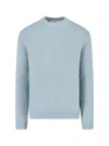 Jil Sander Powder Blue Alpaca And Wool Blend Crewneck Sweater