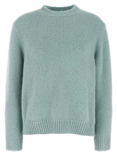 Jil Sander Crewneck Sweater In Green