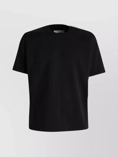 JIL SANDER CREWNECK TECHNICAL JERSEY T-SHIRT DRAWSTRING