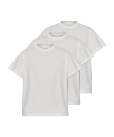 Jil Sander Crew-neck T-shirt (set Of Three) In White