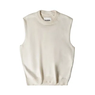 Pre-owned Jil Sander Crewneck Vest 'white' | Men's Size 52