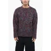 Jil Sander Crewneck Wool Chunky Melange Sweater
