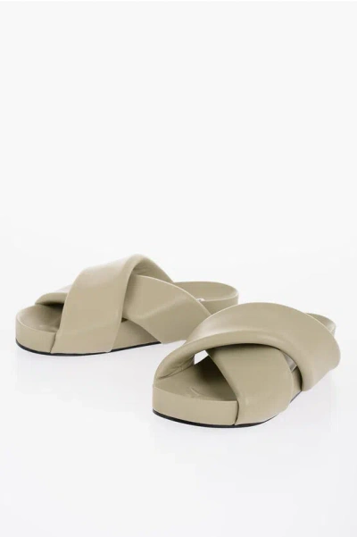 Jil Sander Sandals In Beige