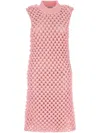 Jil Sander Abito In Crochet Rosa Donna In Pink