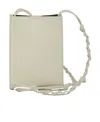 Jil Sander Ivory Leather Small Tangle Shoulder Bag In White