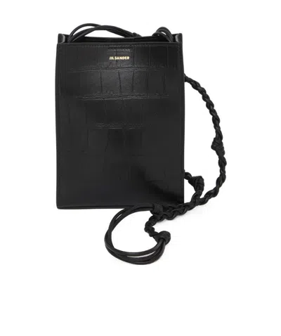 JIL SANDER JIL SANDER LOGO EMBOSSED CROSSBODY BAG