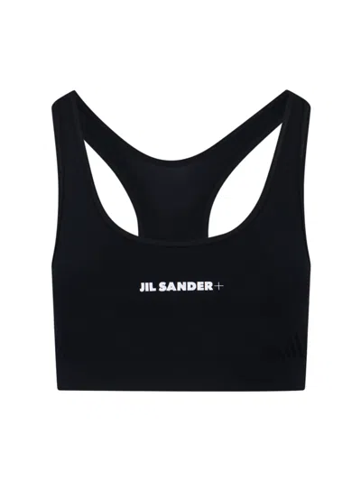 JIL SANDER CROP-TOP WITH LOGO