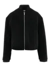 Jil Sander Cropped Bomber Jacket In Black