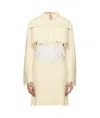 Jil Sander Cropped Jacket In Nude