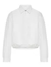 Jil Sander Cropped Jacket In White