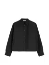 Jil Sander Technical Button Down Shirt Black In Black