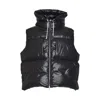 Jil Sander Cropped Sleeveless Puffer Jacket With Finish In Black