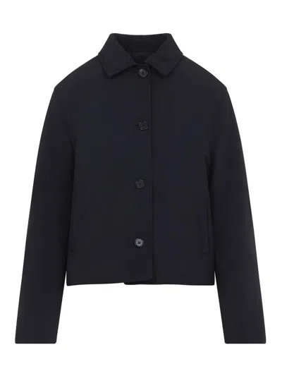 Jil Sander Cropped Sport Jacket In Black