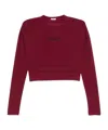 Jil Sander Cropped Swim Top In Red