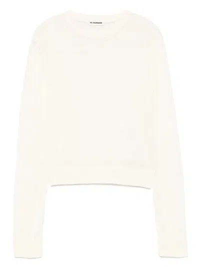 Jil Sander Cropped-top In White