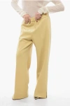 Jil Sander Cropped Wide-leg Pants With Split Hem