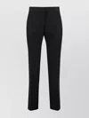 Jil Sander Cropped Wool Trousers With Back And Side Pockets